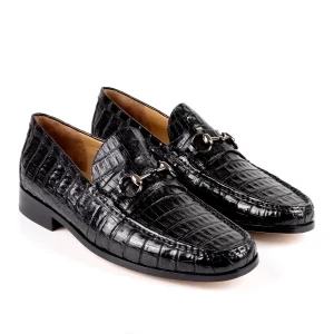 Mocasines de piel de caimán para hombre