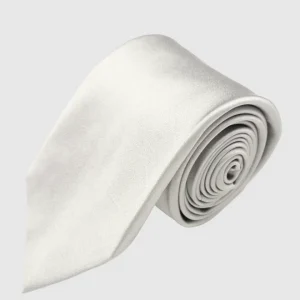 CORBATA COLOR PLATEADO CLARO
