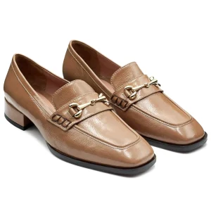 Mocasines de charol línea confortable con hebillas para mujer